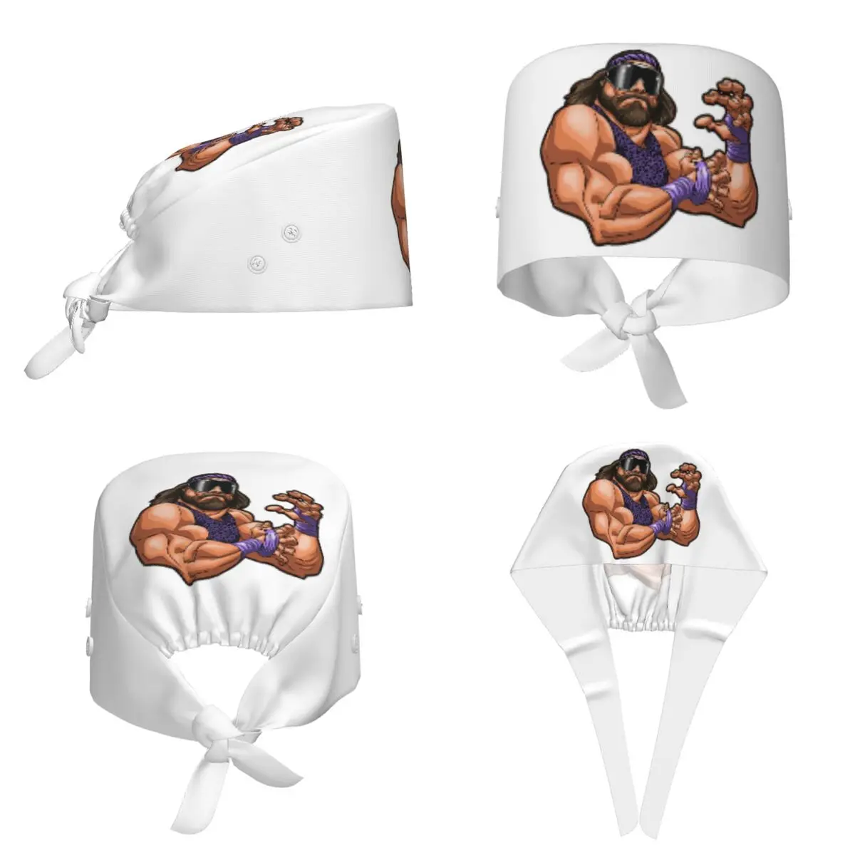 Macho Man Randy Savage Supernova Scrub Hat Doctor Working Surgical Cap Men Women Adjustable Nursing Caps for Dentist