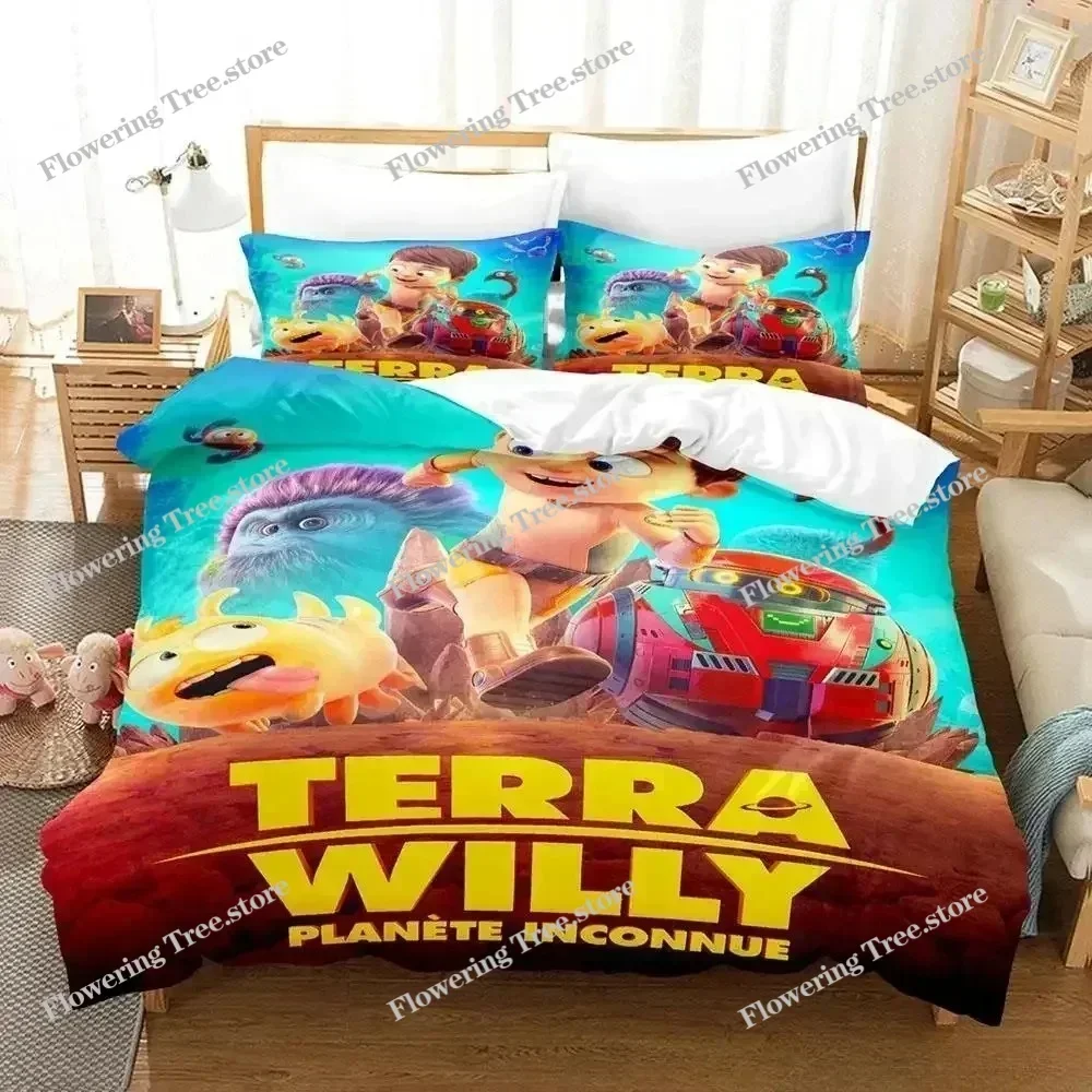 

New Terra Willy Bedding Set Single Twin Full Queen King Size Bed Set Adult Kid Bedroom Duvet cover Sets 3D Anime Bed Sheet Set02
