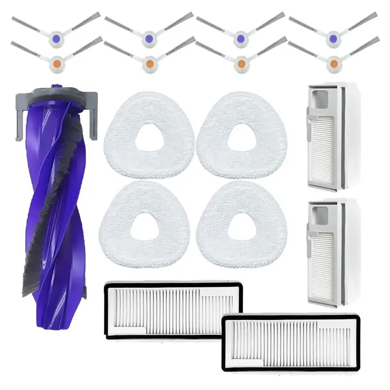 B03C-Replacement Parts Kit For Narwal Freo X Ultra/Z Ultra Robot Vacuum Cleaner-Main Brush, Filter, Dust Bag, Side Brush, Mop