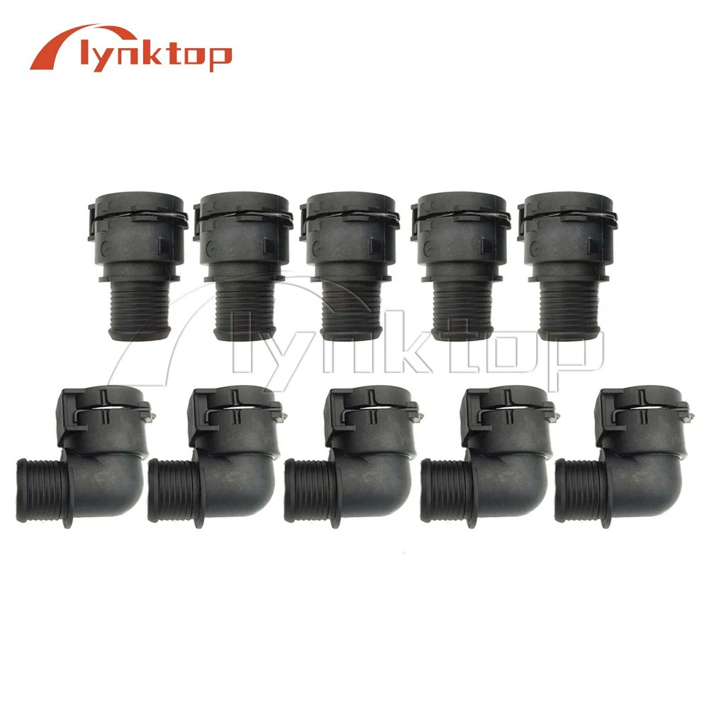 10x Heater Inlet Water Hose Connector For Chevrolet Chevy Sonic Trax Opel Tracker Mokka Buick Encore 95089363 95089364