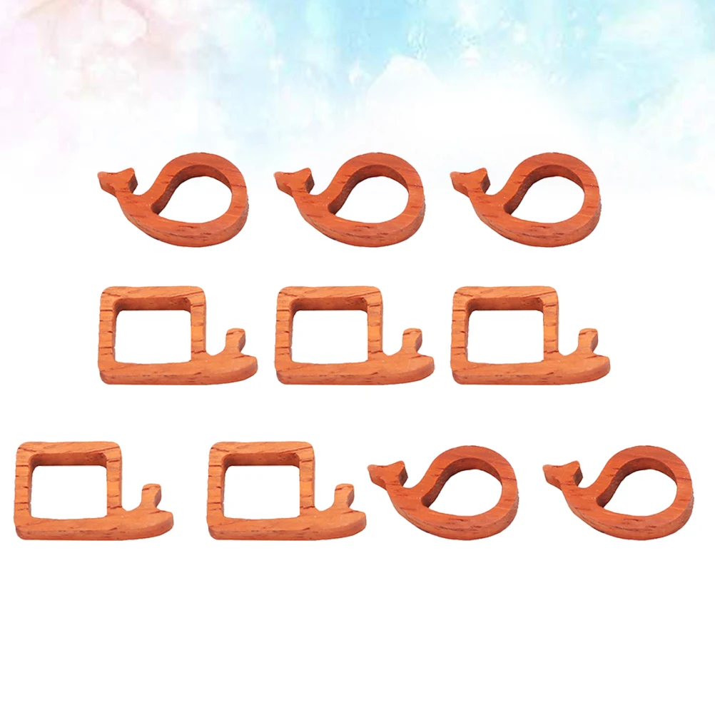 10pcs Sandalwood Pendant Molds Wooden Frame Necklace Casting Jewelry Making Epoxy Resin Accessories DIY Crafts Gifts