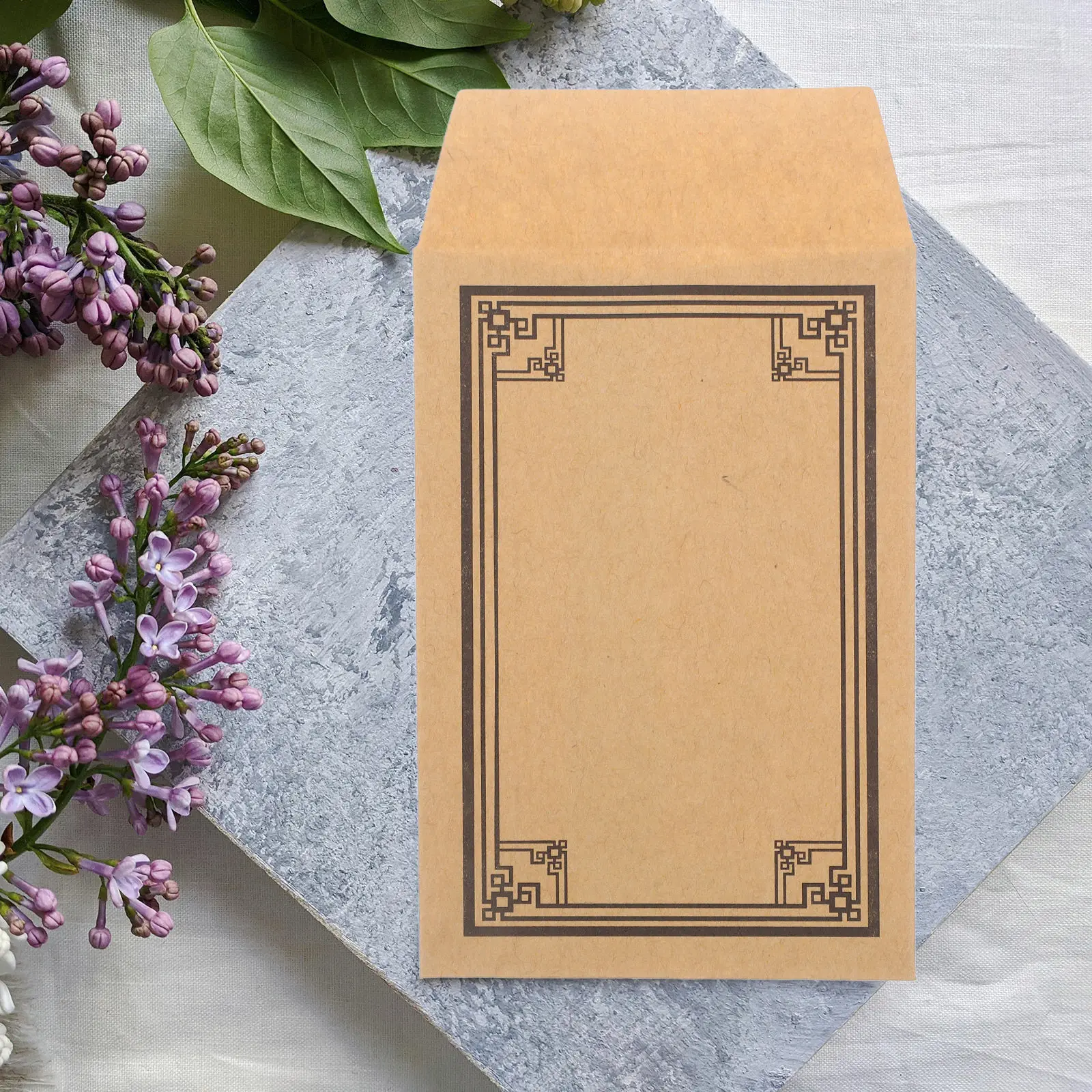 50Pcs Self Sealing Kraft Paper Envelopes Brown Small Coin Cash Budgeting Mini Money Envelopes Cash Envelope Wrapping Paper Kraft