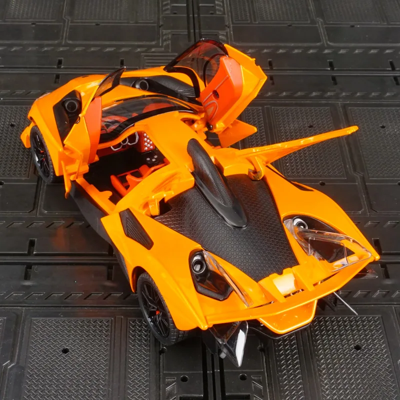 1:24 アポロ EVO 合金製スーパーカーモデル、ドアが開閉可能、豊富なディテール、細かい仕上がり、高品質のデスクトップトイ