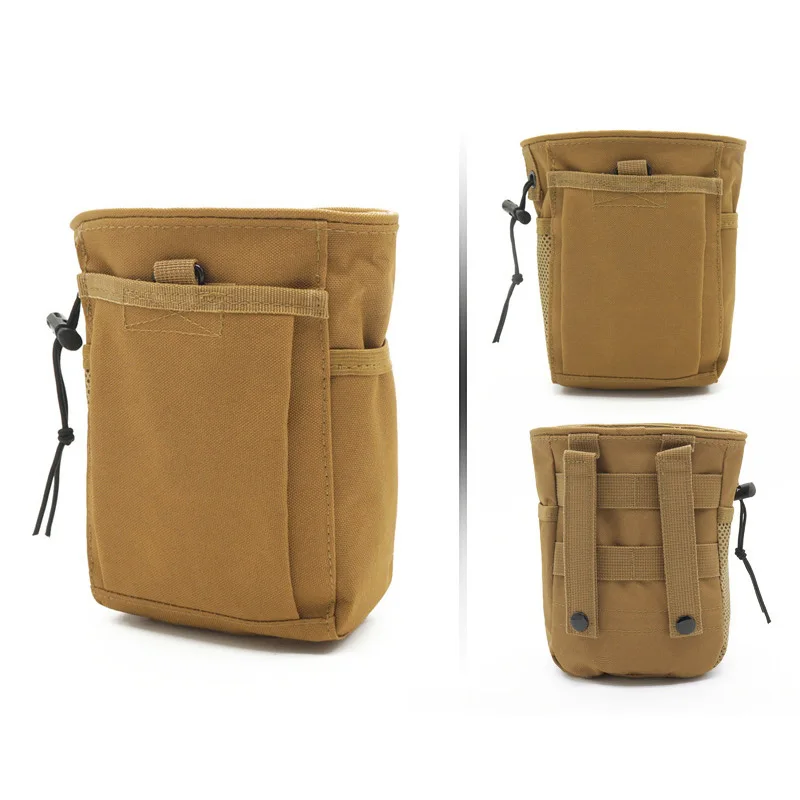 600D Nylon Portable Recycling Bag Outdoor Molle Pouch Backpack Hanging Bag EDC Gear Waist Sports Hunting Tactical Bag
