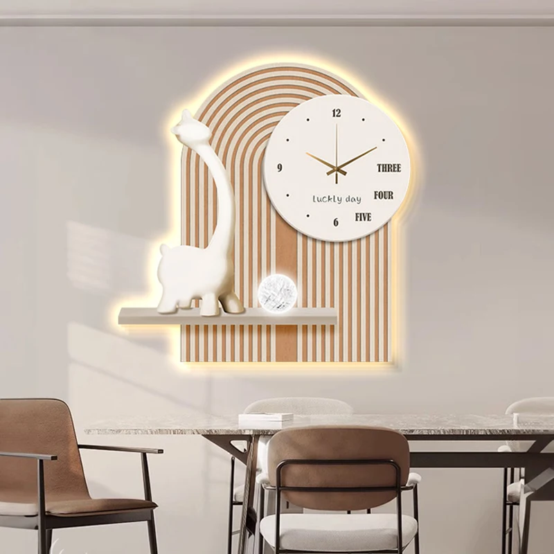 Led Large Wall Clock Living Room Fashion Luxury Aesthetic Silent Wall Watch Nordic Creative Bedrooms Duvar Saati Home Decoration