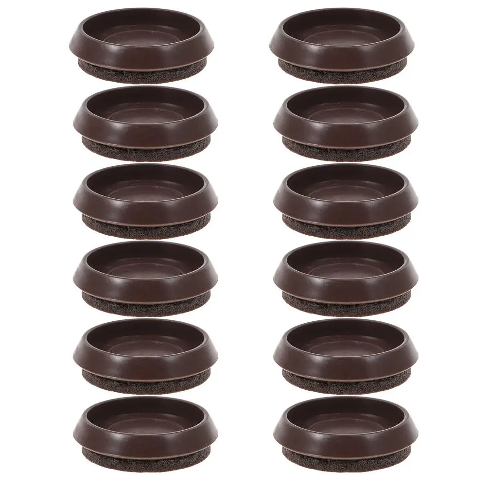 

12Pcs Furniture Anti Slip Caster Cups Strong Wear Resistant Chair Feet Pads Floor Protectors for Hardwood Chairs