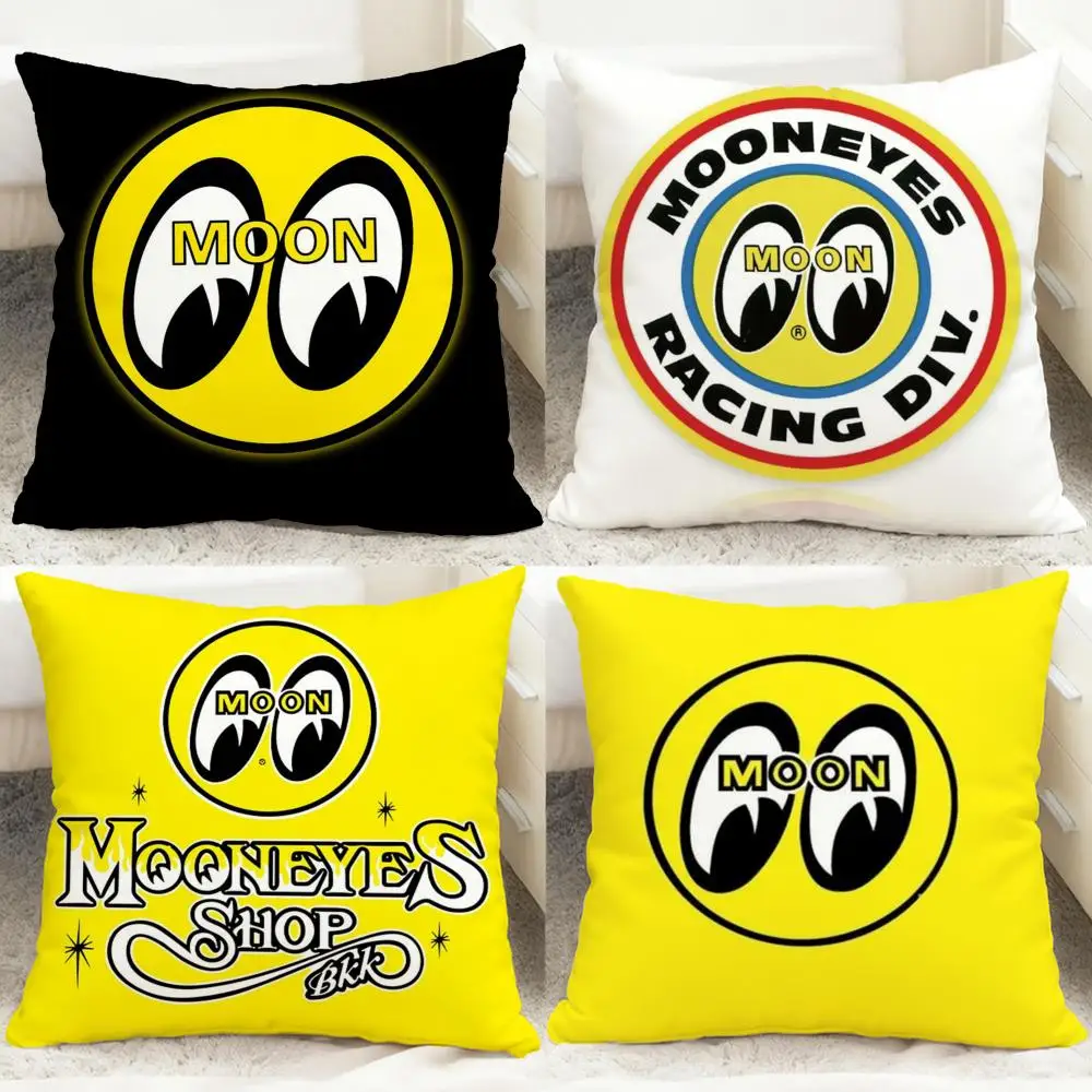 Cute Cartoon M-Mooneyes Cushion Cover Comfortable Reversible Pillow Cover Ideal for Car Sofa Bedroom & Beyond