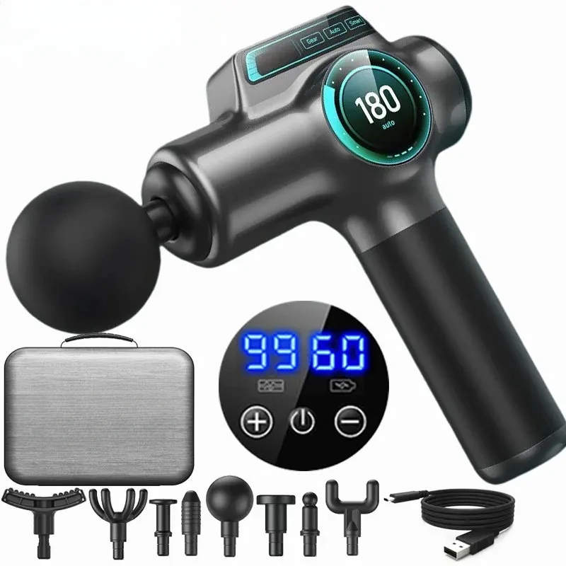 99 Speed Professional Muscle Massage Gun Massager Massager for Neck and Back Massage Instrument Dropshipping Fitness Equipment