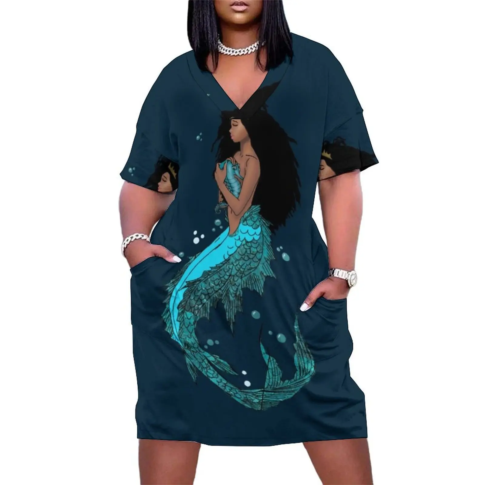 

Lil Melamaid Loose Pocket Dress elegant party dress for women 2025 women's summer dresses 2025