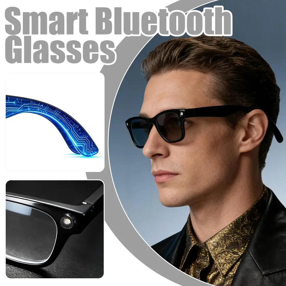 

Multifunctional Intelligent Audio Glasses Bluetooth Calling Translation Music High Brightness Flashlight Lightweight Comfortable