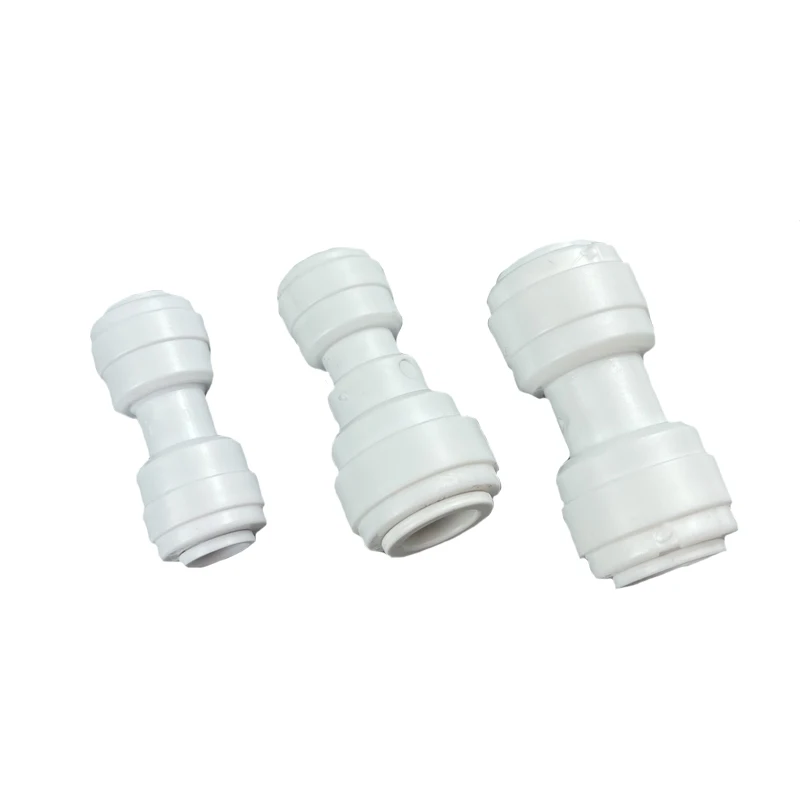 10pcs Plastic Quick Fitting Reverse Osmosis Connector For RO Water System Equal Straight Union Hose Connection Coupling