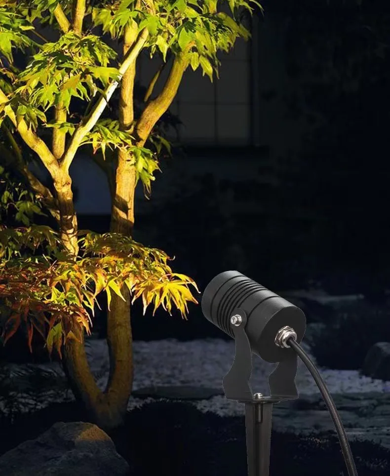 12v Waterproof Ip65 Aluminum 5w 7w 10w Outdoor Pathway Spotlight Lawn Lamp Landscape Spot Light Led Spike Garden Light