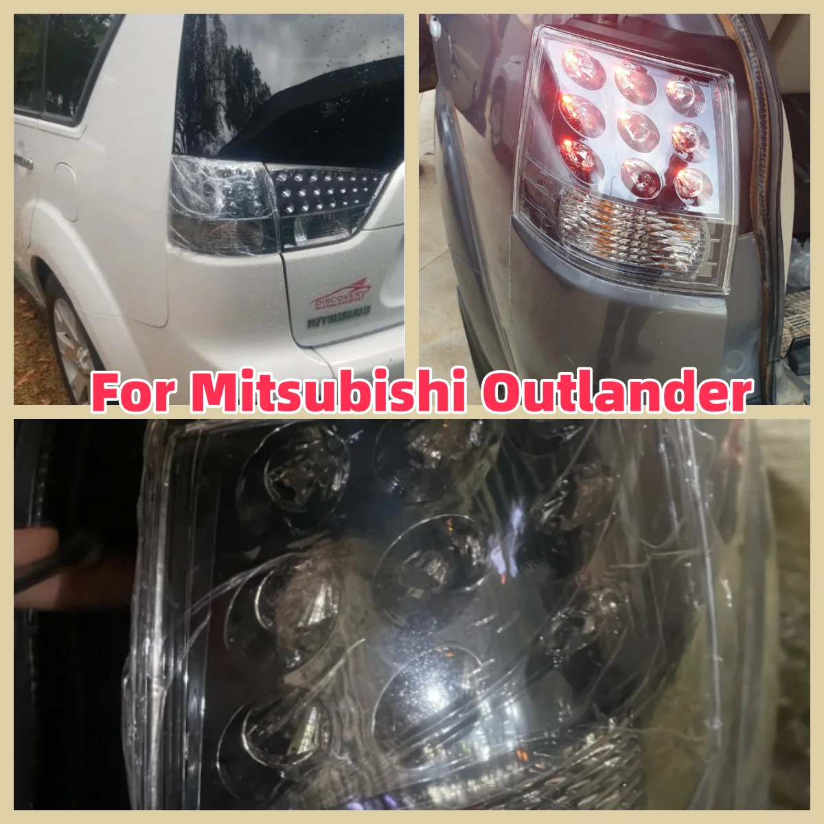 Rear Tail Lights For Mitsubishi Outlander EX Phev 2007 2008 2009 2010 2011 2012 2013 LED Stop Brake Turn Signal Car Accessories