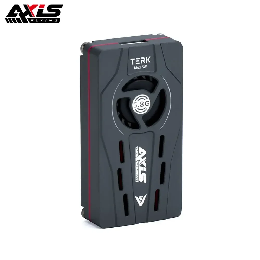 

Вентилятор Axisflying TERK Max 5.8G 3W VTX с радиатором с ЧПУ, двойными функциональными кнопками, встроенным микрофоном, бесшумный для дальнего радиоуправляемого дрона FPV