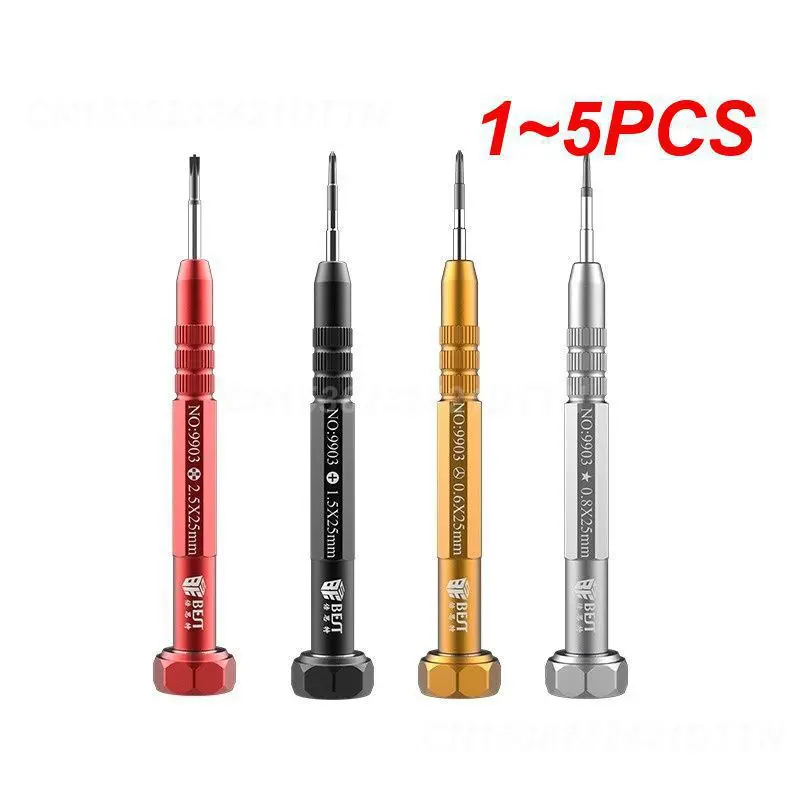 1~5PCS Screwdriver High Hardness Aluminum Alloy Screwdriver Bits Hand Tools Dismantling Screw Knife Durability Dismantling Tool