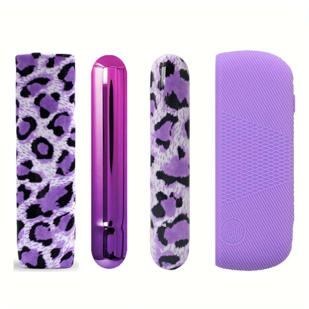 4 قطعة/الوحدة قطعة واحدة قذيفة + سيليكون + 2 غطاء جانبي ليوبارد طباعة ل ICOS Ilum a + ONE الغطاء الواقي #1
