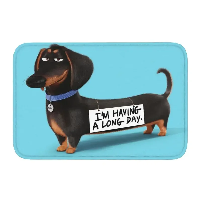 Dachshund Dog Front Floor Door Entrance Mats Indoor Sausage Wiener Badger Kitchen Bathroom Doormat Garden Carpet Rug