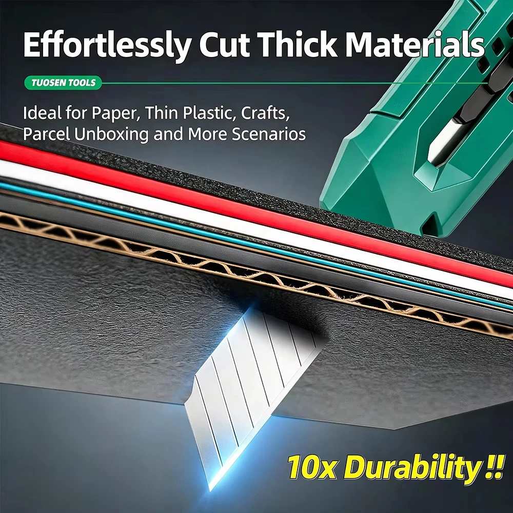 Heavy Duty Utility Knife Thickened Extra Hard Industrial Cutter 18mm Large Wallpaper Knife Small Paper Cutting Knife