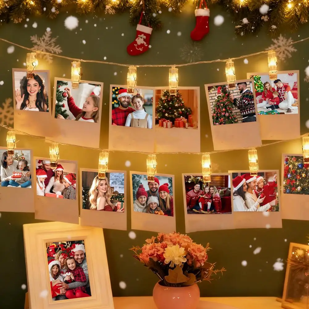 

Гирлянды для фотоклипов 3/1,5 м, гирлянды на батарейках для подвешивания картин для стены спальни, рождественского декора, вечеринки, свадьбы G4I9