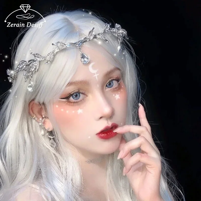 Fashionable Elf Crown, The Eyebrows, The Heart, The Ethnic Style, The Forehead, The Oriental Gentle and Elegant Hair Band