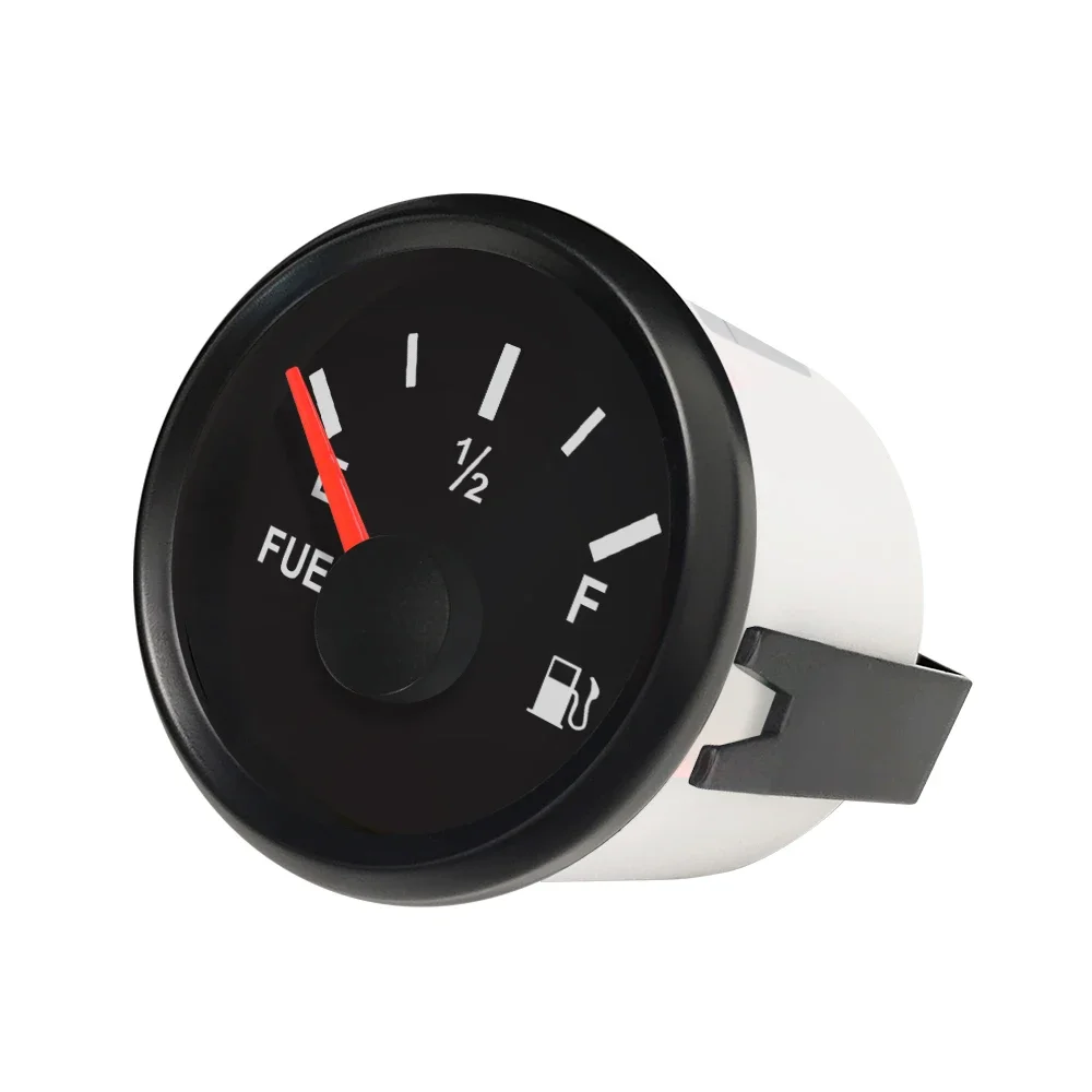 ELING Universal 52mm Fuel Level Gauge Meter 0-90ohm Signal Waterproof And Dustproof Gauge stainless for Car Truck Boat