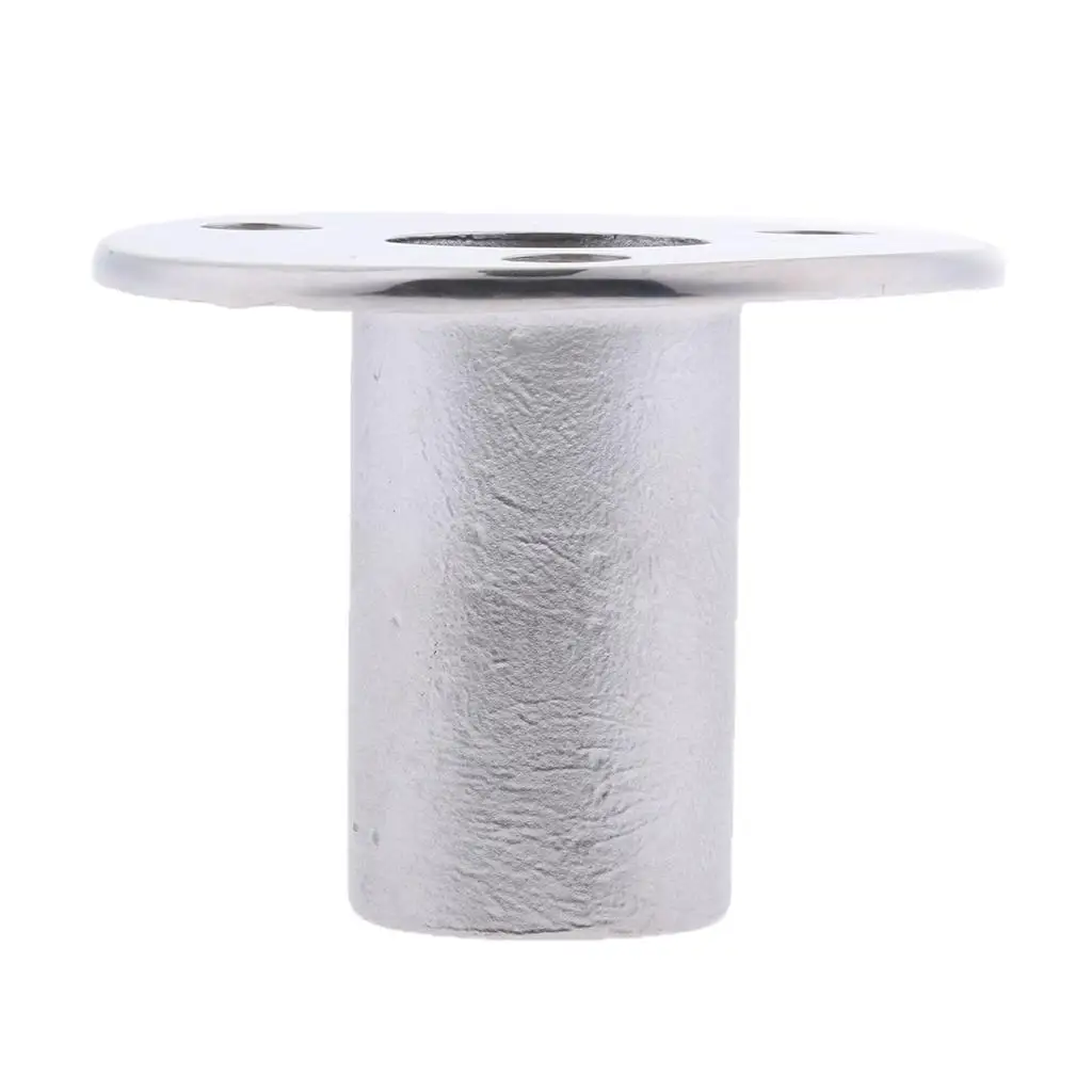 25mm 90 Degree Round Base High Polished Stainless Steel Boat Hand Rail Fitting Flush Mount