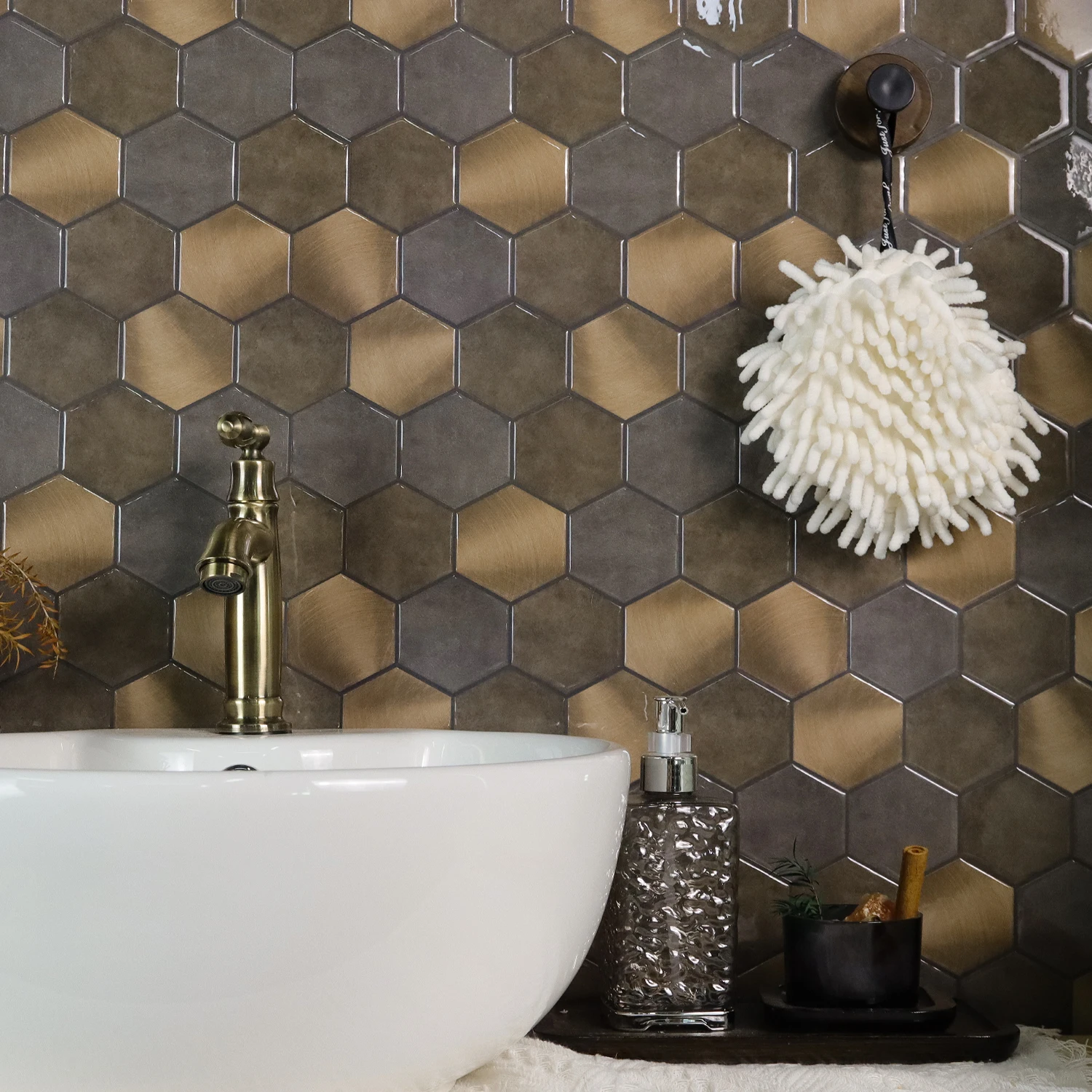 5/10/20 Sheets Hexogan 3d Wall - Interior Design With Wallpaper review and price