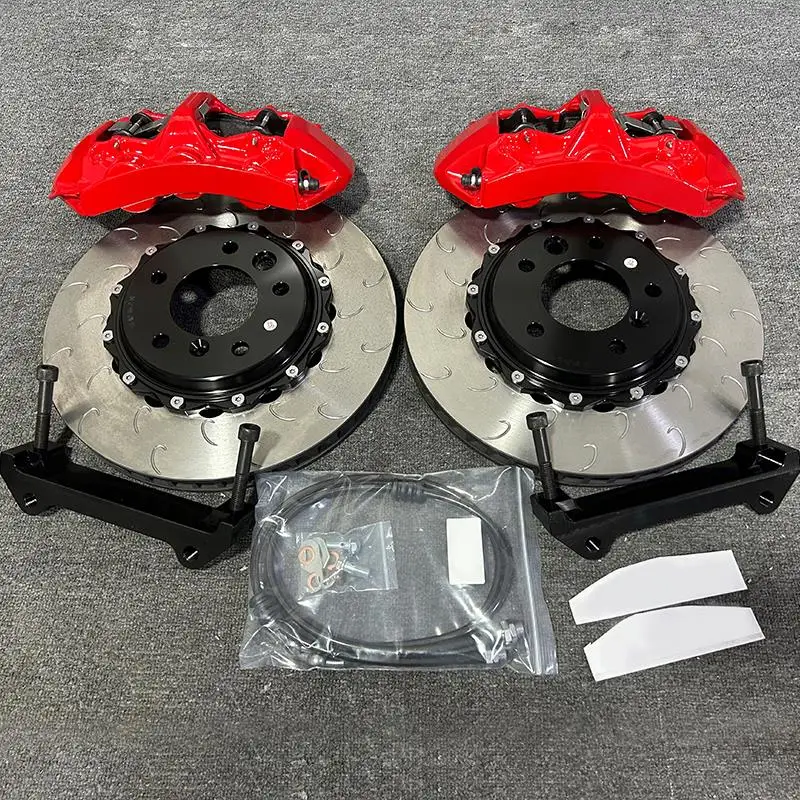GT6 Car Brake System Big 6 Pot Brake Calipers Kit Ceramic Brake Pads for E46 E92 G30 G20 F11 A4 A5 A6 Q5 S3 S4 B8 C7 2