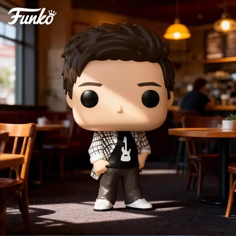 FUNKO POP《Vänner: Joey Tribbiani, Rachel Green och katten, Chandler Bing, Joey》Skrivbordsdekoration ornament modellleksaker samlarobjekt 10 best sales Vänner Funko Pop - №3