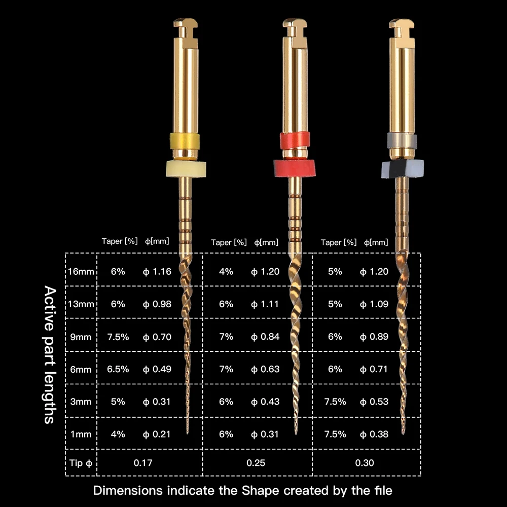 AZDENT 5 Boxen Dental Endodontie Wurzelkanal Dateien Niti Endo Datei 25mm X1 X2 X3 Motor Verwenden 3 teile/schachtel – Detail 8