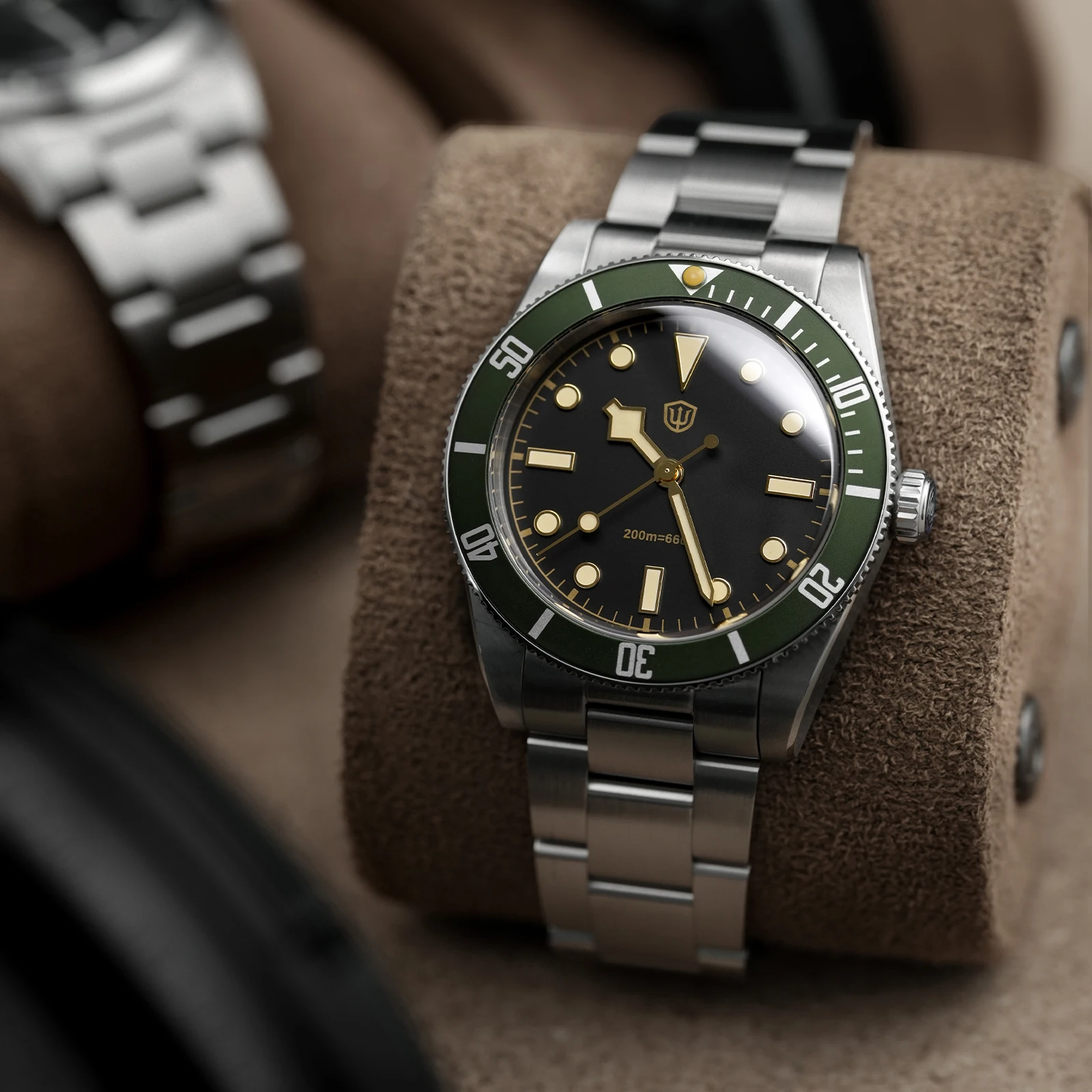 Новые часы Watchdives WD7922, 37 мм, винтажные часы для дайвинга, VH31, кварцевые, с сапфировым стеклом AR, C3/BGW9, светящиеся, водонепроницаемые до 200 м, мужские наручные часы из стали 316L