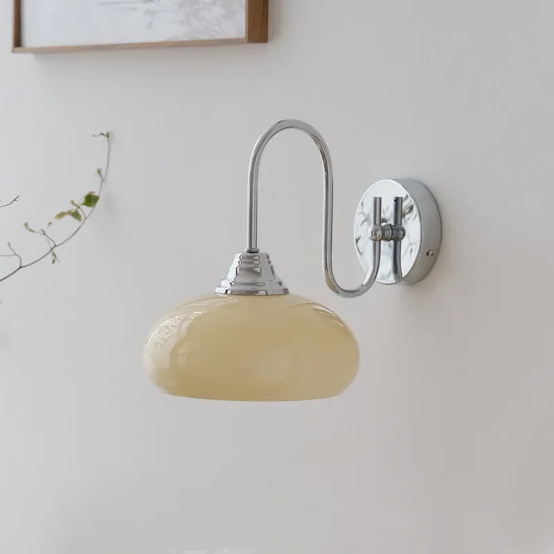 for Medieval Cream Windshield Wall Lamp Nordic Background Wall Corridor Aisle Balcony Study Bedroom Bedside Ambient Light