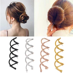 10Pcs/Lot 5cm Metal Spiral Hair Pin Ladies Girl For Women Hair Twist Braiders Bridal Hairpin DIY Headwear Sunmmer Accessories