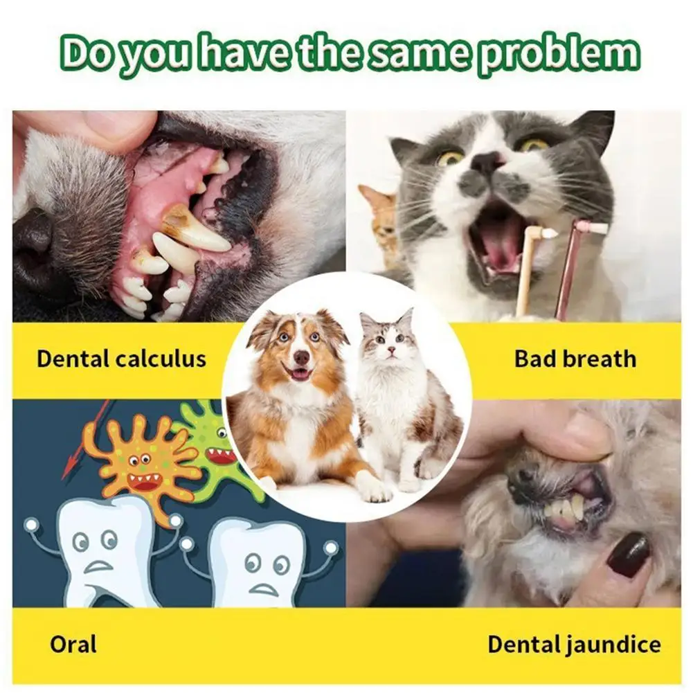 

100g Pet Dental Cleaning Powder for Dogs Recommended by vets for good oral health Reduces Plaque Prevents Tartar Improves B X2R7