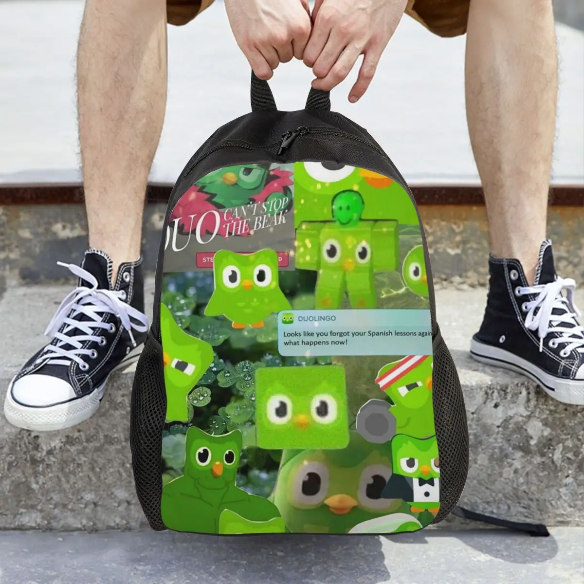 

Рюкзак Duolingo Owl Duo, вместительный рюкзак для мальчиков и девочек, школьная сумка, сумки на плечо для мужчин и женщин