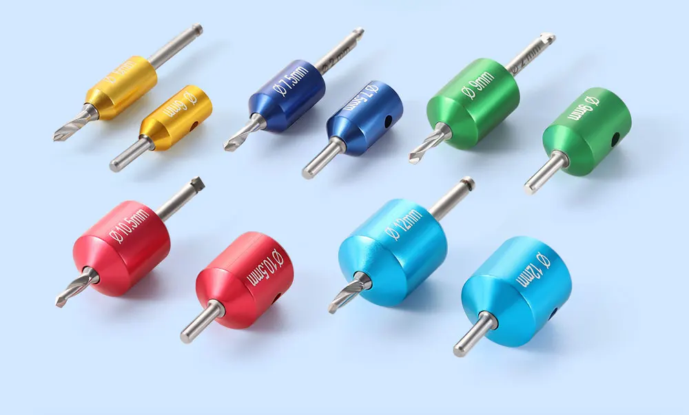 AZDENT Set Dental Implantat Guide Bohrer Positionierung Bohrer Kit Titan Geführte Chirurgie Pins Zahnmedizin Implantat Werkzeuge Spacer Halter – Detail 2