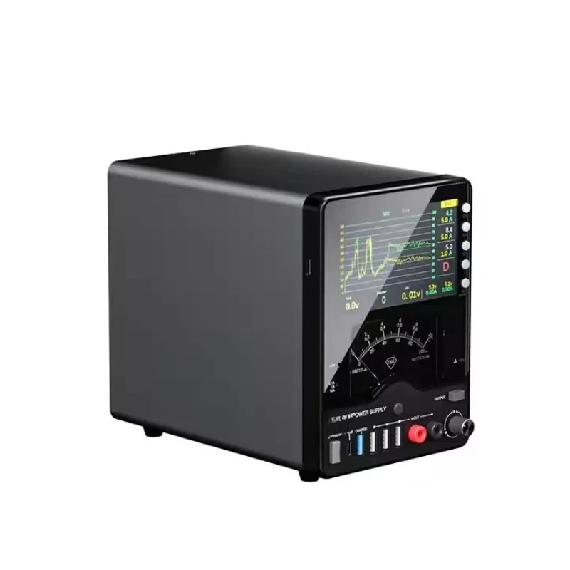 TBK-218 مصدر طاقة تيار مستمر قابل للتعديل 0-30 فولت/10 أمبير شاشة مزدوجة شحن سريع راسم الذبذبات منحنى تخزين الرسم لحرق 220 فولت PLC