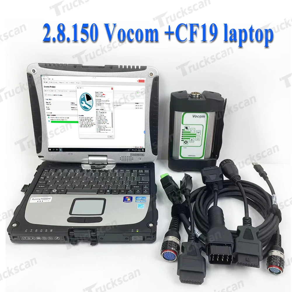 

V2.8 For Vocom 88890300 Interface Wifi USB Version Truck Diagnostic Scanner Tool For Renault/UD/Mack/ and CF19 laptop