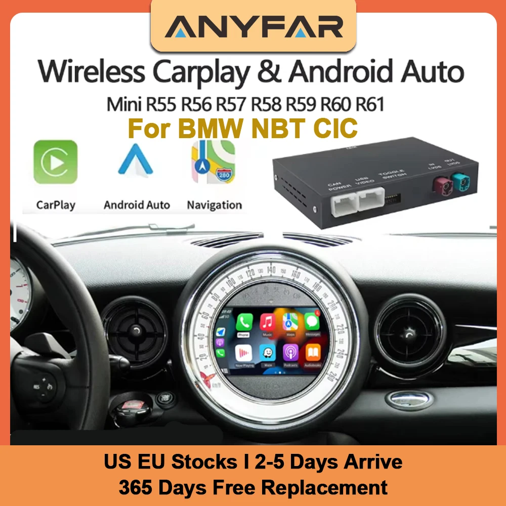 Kabelloses CarPlay für BMW NBT CIC System 1 2 3 4 5 6 7 Serie X1 X3 X4 X5 X6 MINI F56 F15 F16 F25 F26 F48 F01 F10 F22 F20 F30 F32