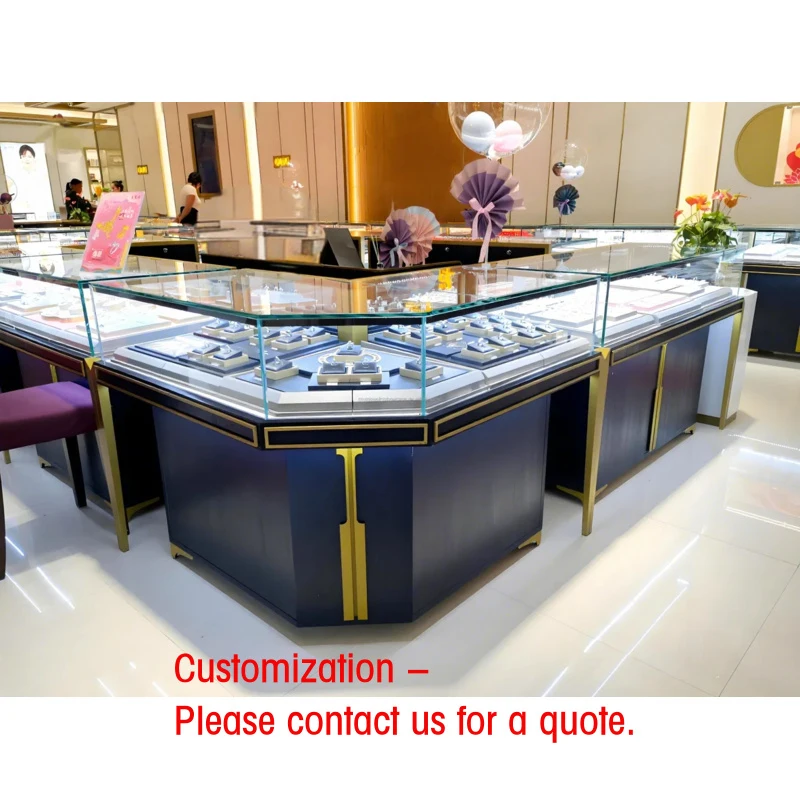 custom.Custom Delux Metal Jewelry Display Luxury Gold Watch LED Light Wood Cabinet Factory Direct Luxury Shop Glass Showcas