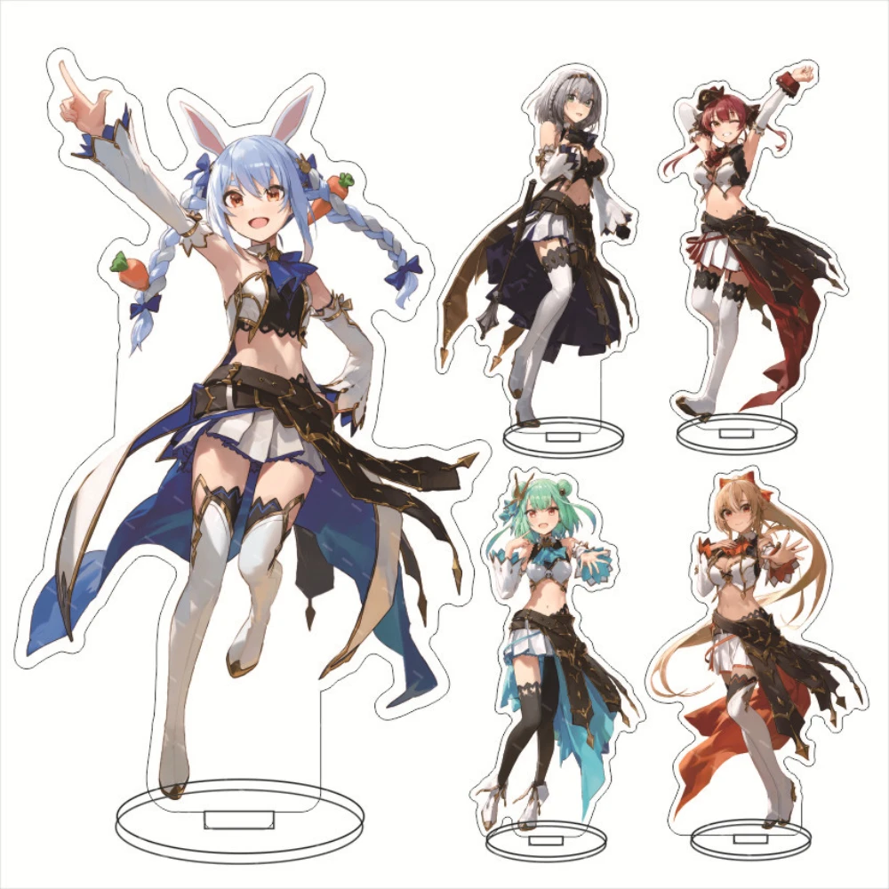 Anime Hololive EN Vtuber Youtuber Acrylic Figure Stand Model Plate Decoration Takanashi Kiara Ina Gawr Gura Amelia IRyS Gift