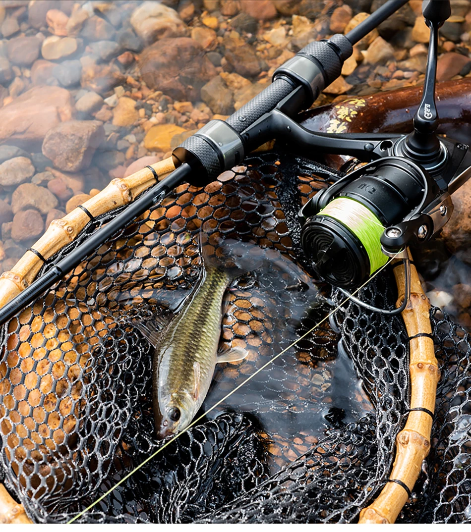 TSURINOYA VIRENT 1,8m 1,95m 2,10m UL L 65g FUJI Light Game Spinn- und Casting-Angelrute 2-teilig Forellen- und Bachrute Angelzubehör – Detail 18