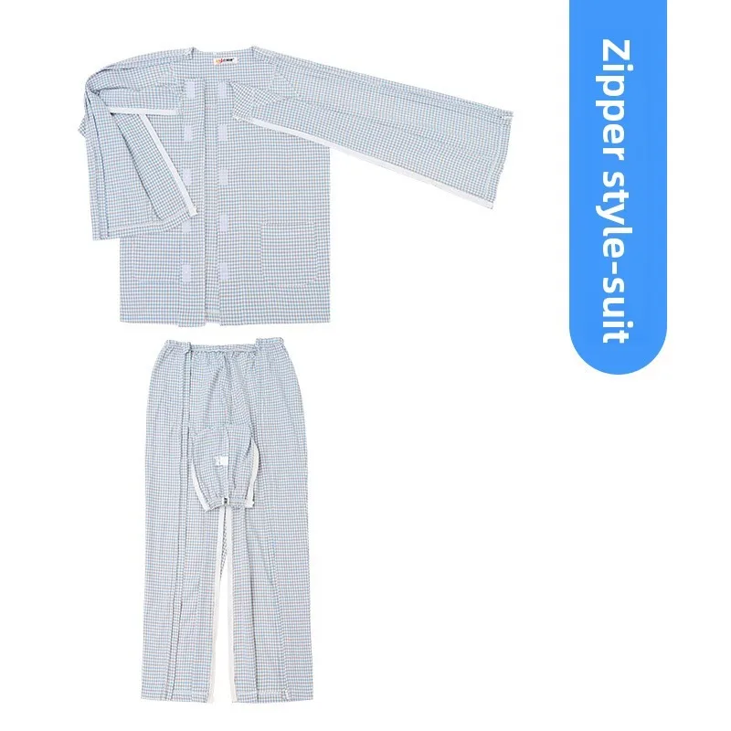 Easy To Put on And Take Off Nursing Suits for Arm and Leg Fractures After Surgery. Acupuncture and Physiotherapy Suits