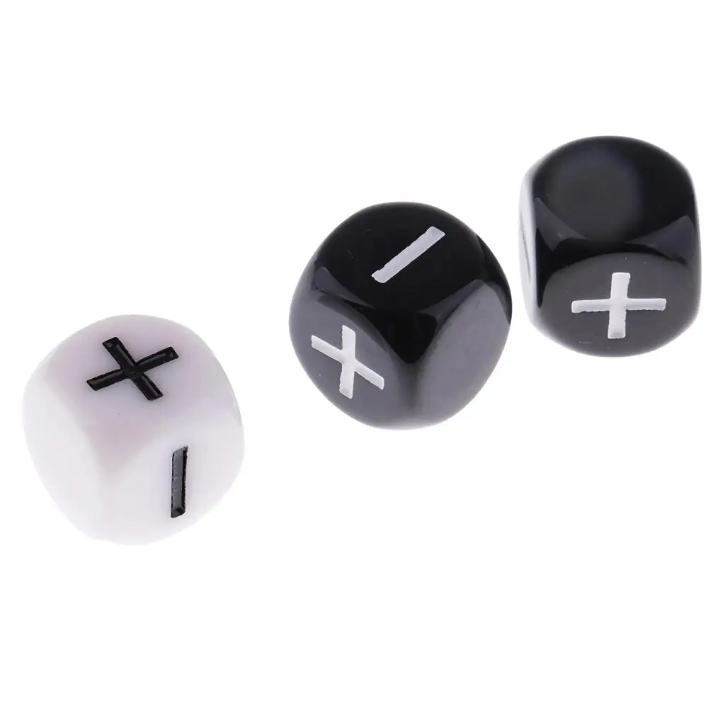 10 Piece D6 Dice Set Mini Table Game Props Creative Puzzle Game Parts for School and Kids Craft Games