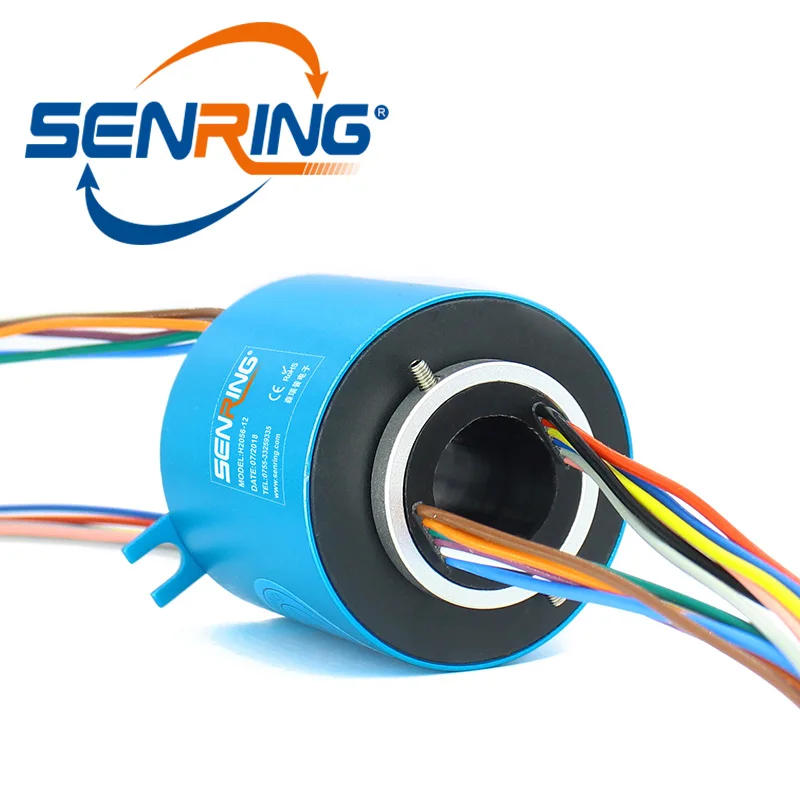 Senring manufacturer ID 25.4mm/12.7MM slip ring 6 wires/12 wires each 10A with OD56mm/ OD86mm H2586