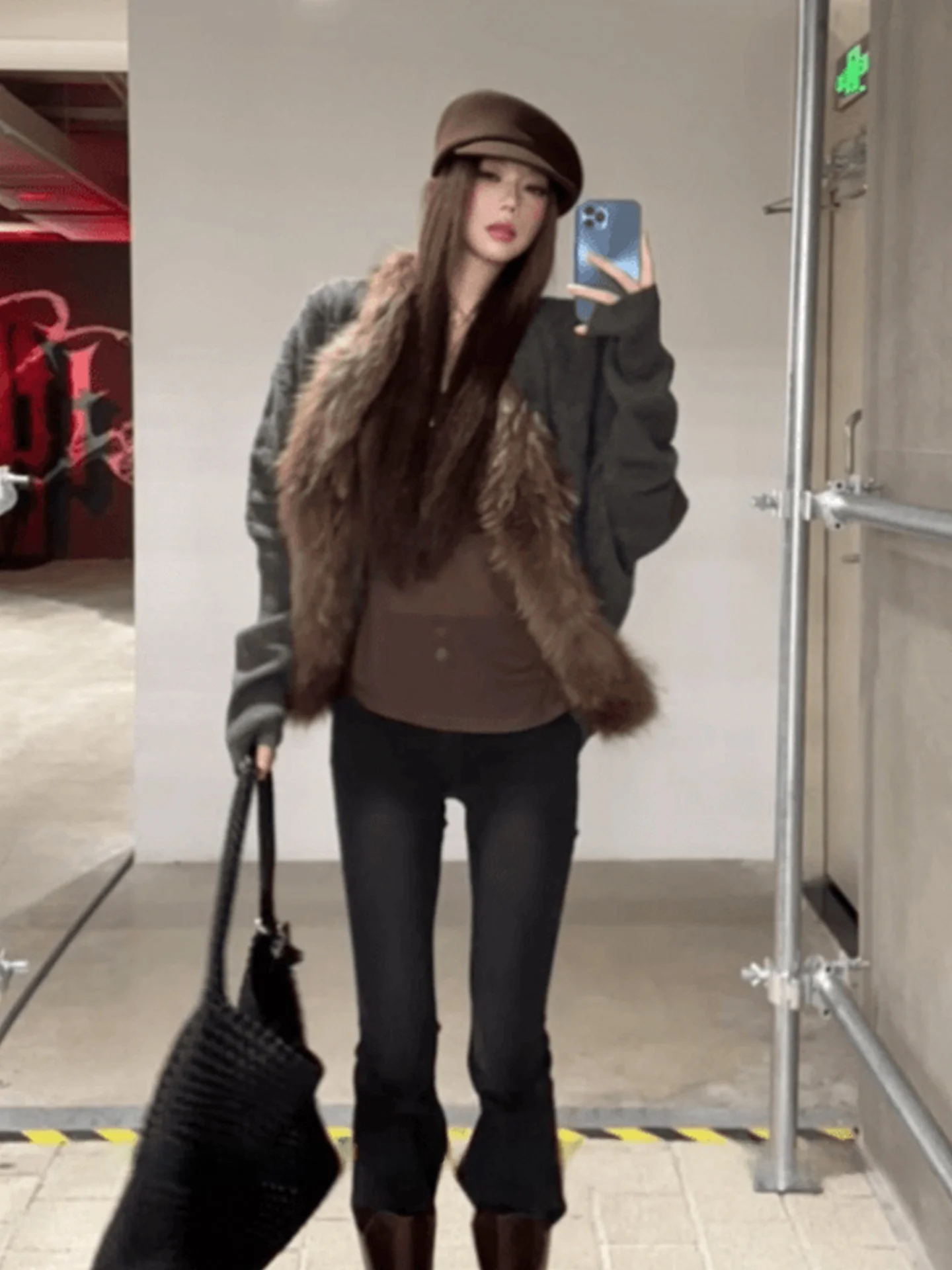 

Ladies Long Sve Open Cardigan Coat Loose Comfortable Sle Fur Design Autumn Faion Slimming Lazy Trendy Top for Women