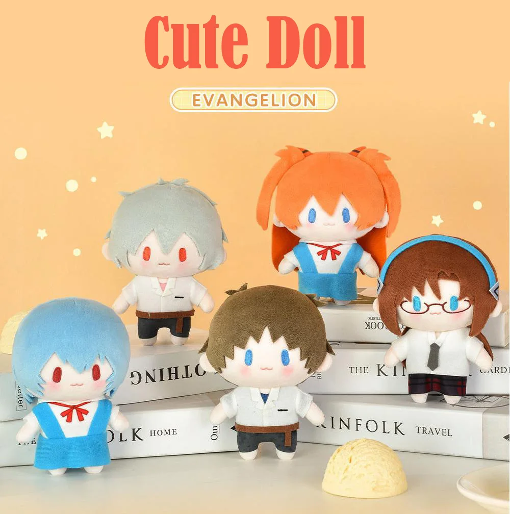 EVANGELION Kawaii Plüschpuppen NEON GENESIS EVANGELION Anime-Merchandise Kaworu Nagisa Shinji Ikari Cartoon Plüschtiere Weiche Kuscheltiere – Detail 1
