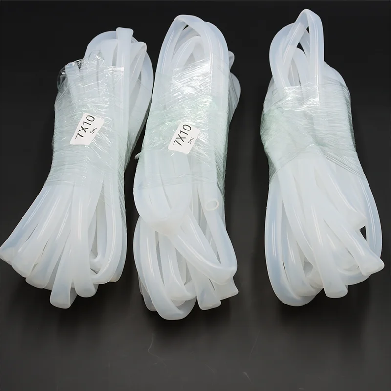 1/5 m Silikon-Gummi-Rohr, transparenter Wasserschlauch, Aquarium-Pumpenschlauch, 2, 3, 4, 5, 6, 7, 8, 9, 10, 12, 14 mm, flexibler, ungiftiger Silikonschlauch – Detail 2