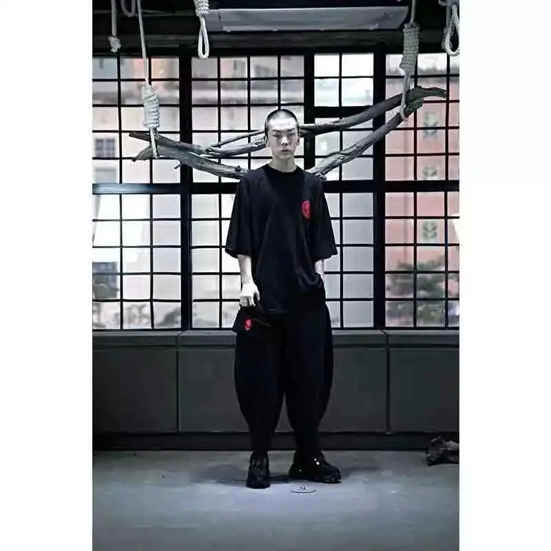 Fashion Solid Men's New Color Loose Lantern Korean Japanese Radish Pants, Wide Leg And Harem Pants ,