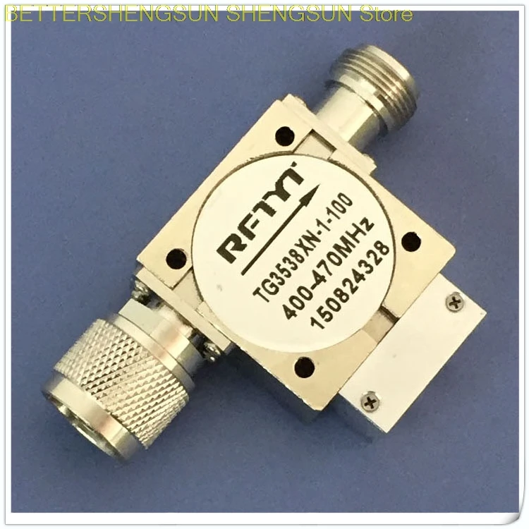 RF coaxial isolator 400-470MHz, N type male and female head ferrite isolator